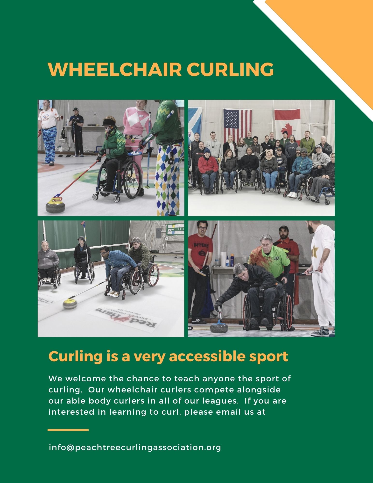Wheelchair Curling flyer 8.5 x 11 in
